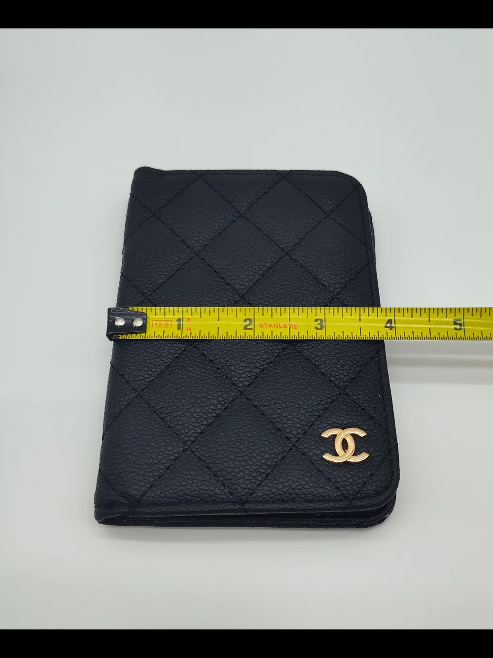 CHANEL Makeup Promotional Passport Holder Black Quilted Travel Wallet Italy NWT